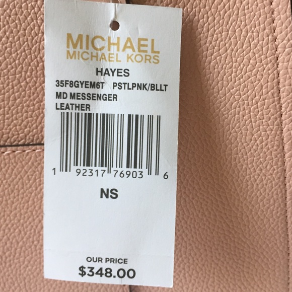 Michael Kors Hayes Medium messenger pink satchel - Picture 5 of 8